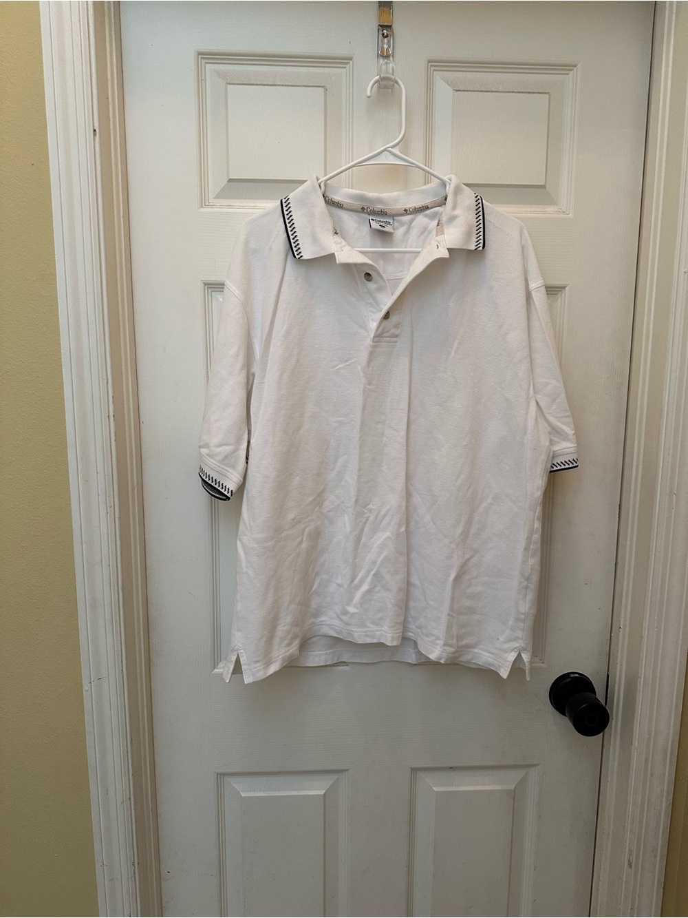 Classic White Polo Shirt with Contrast Trim